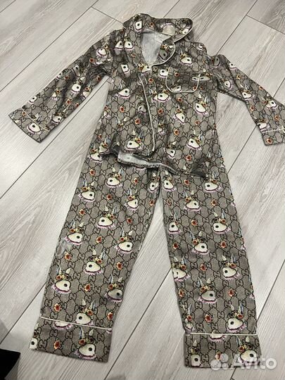 Детский пижамный шелковый костюм104