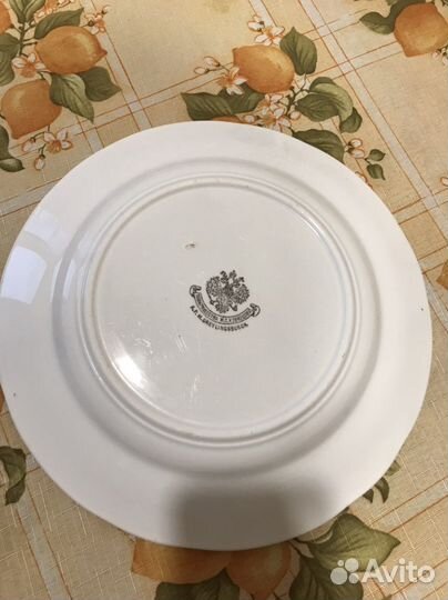 Старинная тарелка Кузнецов