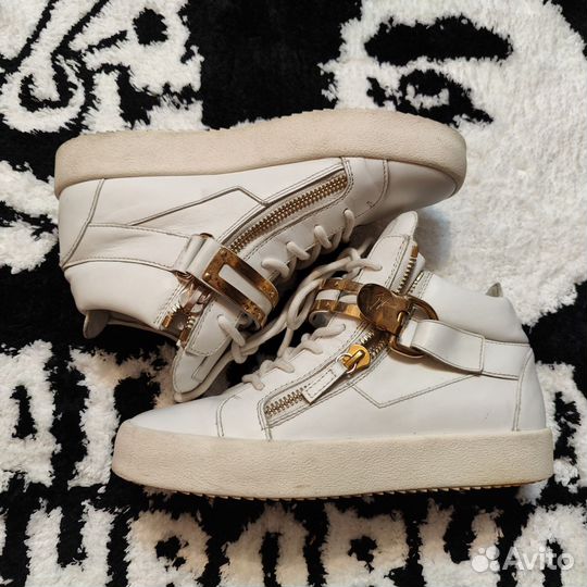 Кеды giuseppe zanotti белые