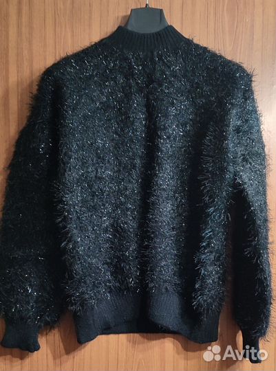 Свитер с люрексом, М