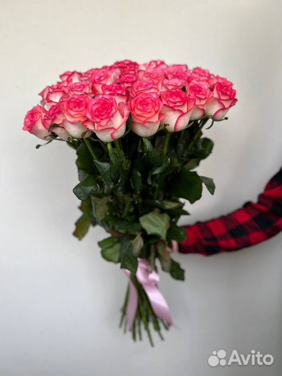 Розы без посредников букеты цветов 15 - 101 шт