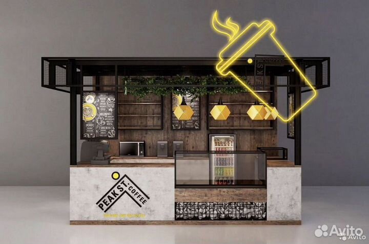 Островки для кофейни, торговый островок кофе