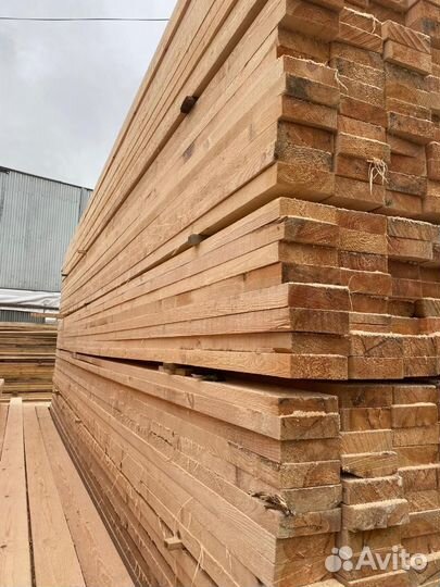 Обрезная доска ест. влажности 40х200х6000