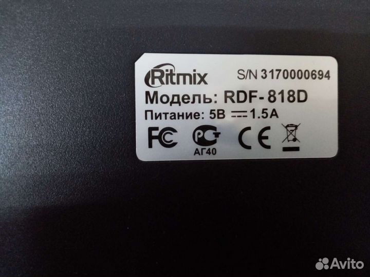 Фоторамка Ritmix RDF-818D