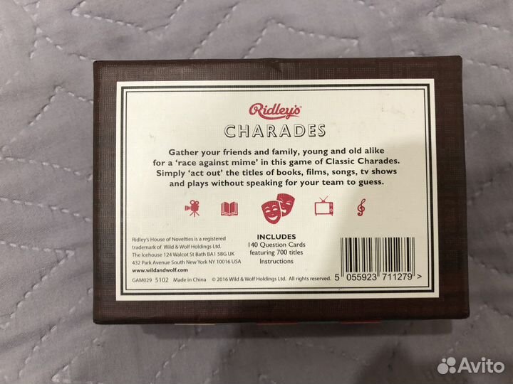 Игра в шарады на английском