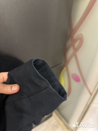 Парка черная uniqlo, размер s/xs