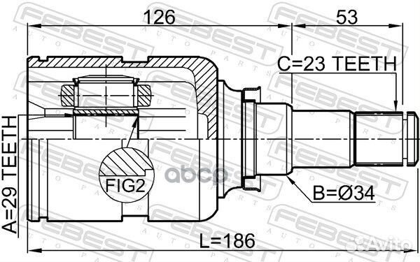 ШРУС 0111ZZE132U Febest