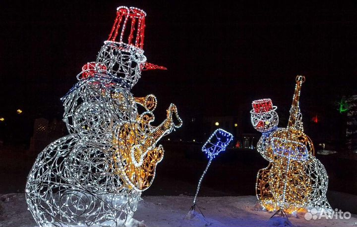 Светодиодные фигуры для уличного оформления