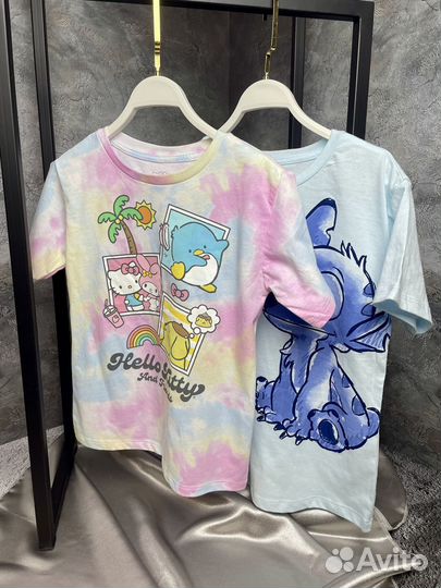 Футболка новая на девочку Hello Kitty китти