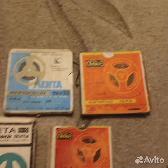 Катушка с плёнкой от магнитофона СССР 5 шт