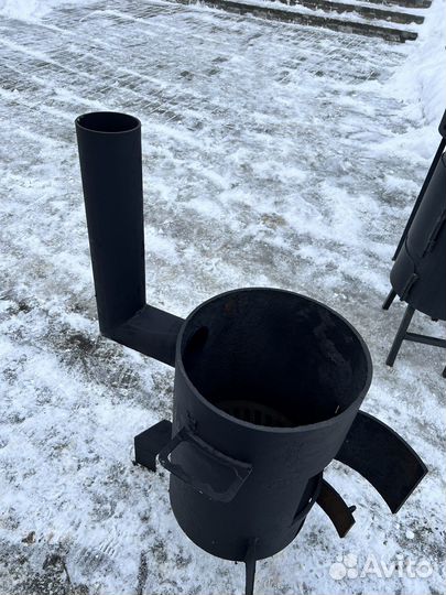 Печь для казана из толстой стали 10 мм