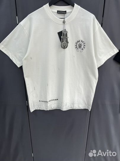 Chrome hearts футболка оверсайз (хит 2024)