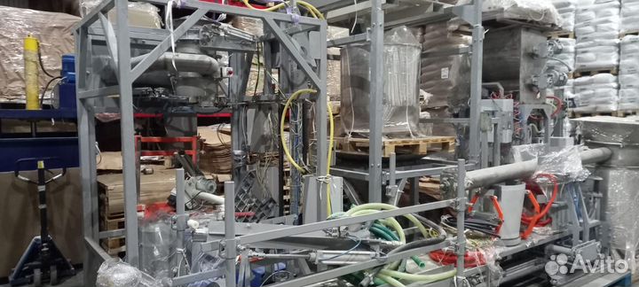 Фасовка сухих смесей в промышленную тару 25-1200кг