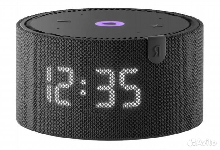 Яндекс Станция Мини, 2 поколение, с часами, Black