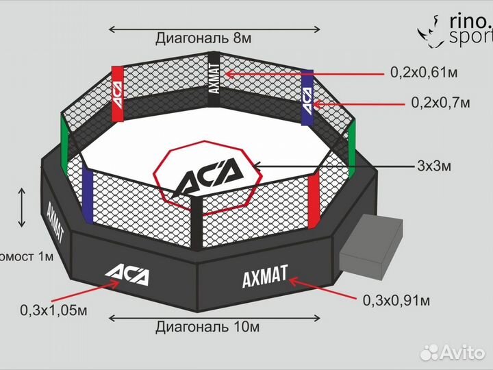 Напольная клетка мма