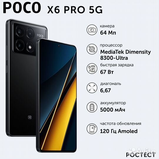 Xiaomi Poco X6 Pro, 8/256 ГБ