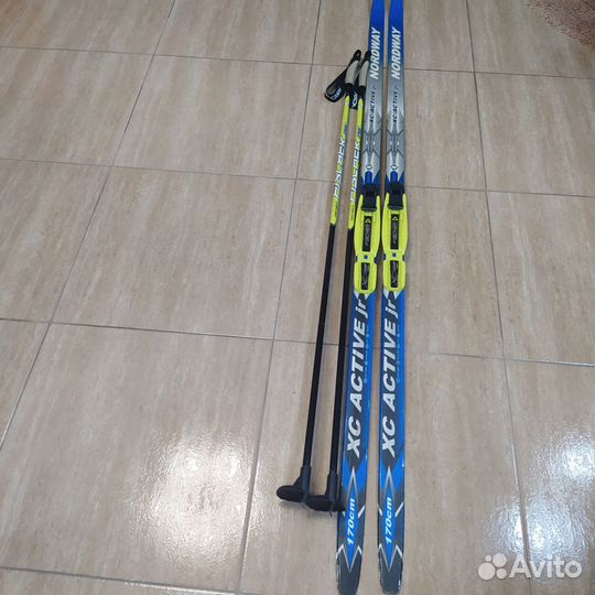 Лыжи беговые fisher детские 170