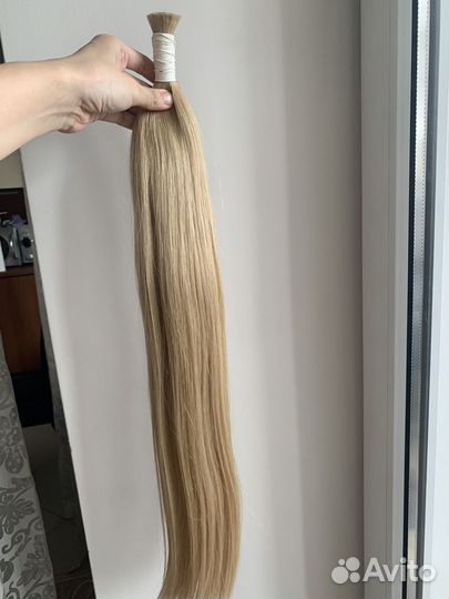 Волосы для наращивания 60 см блонд