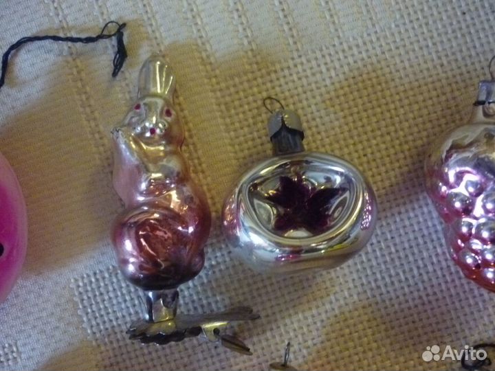 Заяц на прищепке, дед мороз, рыбка, конек