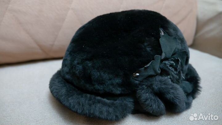 Шляпа/шапка из натурального мутонового меха