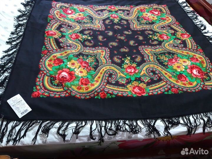 Павловопосадский платок шерсть СССР