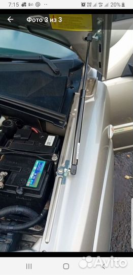 Газовые упоры капота на Chevrolet Niva (Шевроле Ни