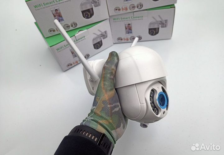 Уличная поворотная FullHD wifi камера (монтаж)