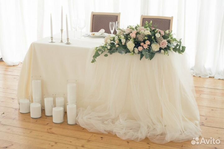 Скатерти и юбки в аренду на стол