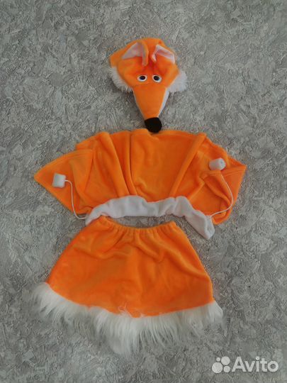 Костюм новогодний лисичка, детский