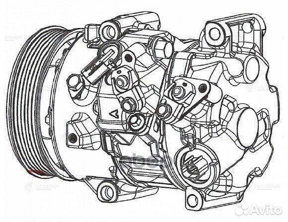 Компрессор кондиц. для а/м Toyota Camry (11) 2