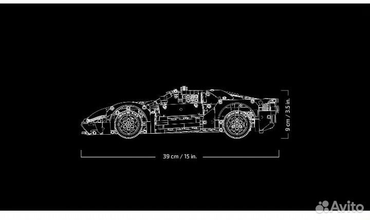 Конструктор technic Ferrari и Ford GT