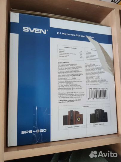 Компьютерные колонки sven sps-820