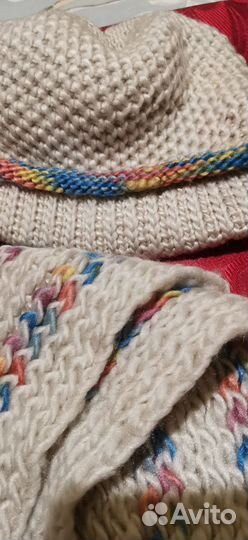 Шапка женская с шарфом комплект