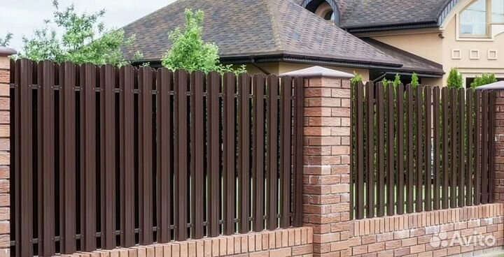 Забор металлический за 1 день под ключ