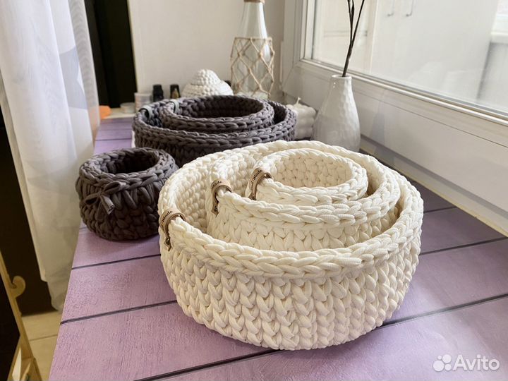 Корзина или набор корзин ручной работы