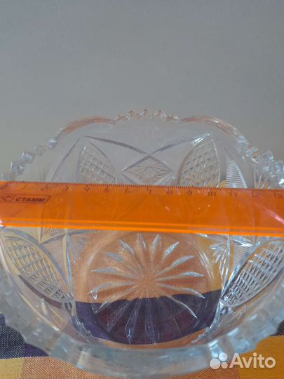Конфетница хрусталь СССР