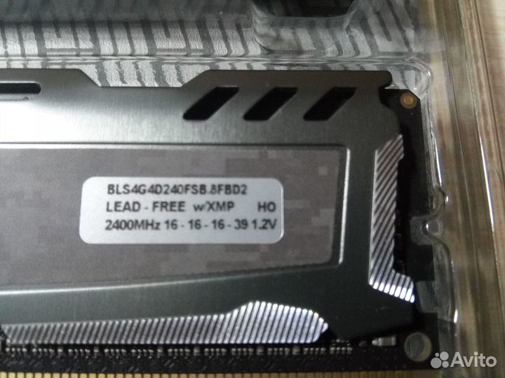 Crucial Ballistix Sport ddr4 8gb 2400 (2х4Gb)