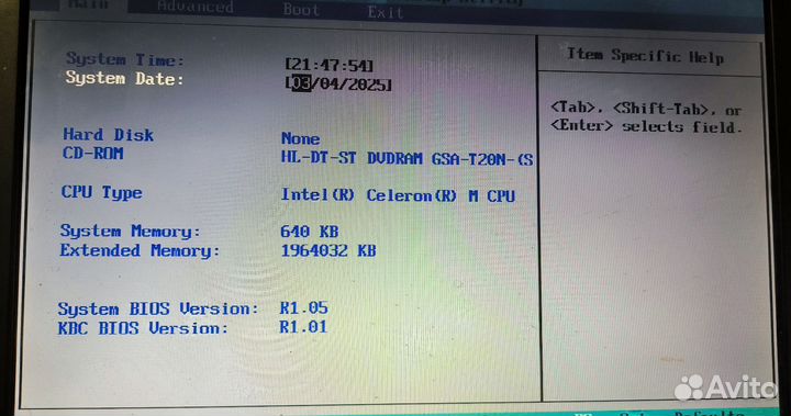 Ноутбук на запчасти