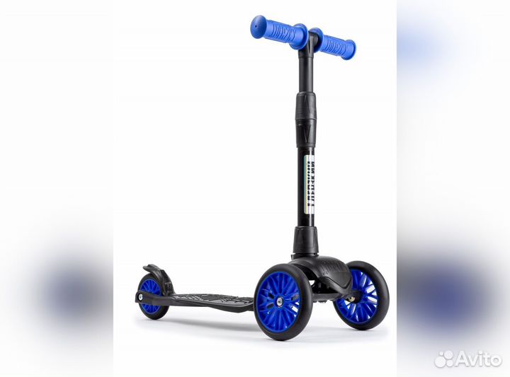 Самокат детский baby синий/черный
