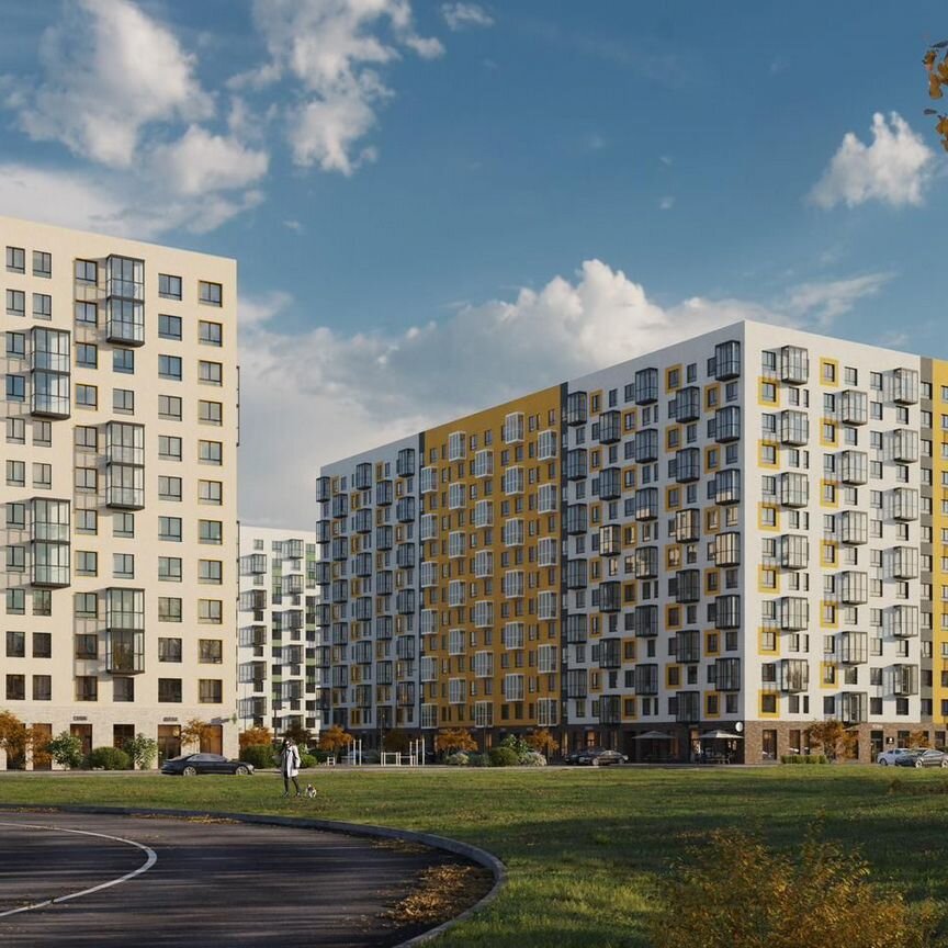 1-к. квартира, 35,1 м², 4/13 эт.