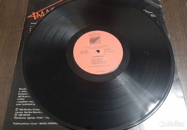 Виниловая пластинка Imagination (855)