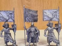 Серия оловянных миниатюр рыцари