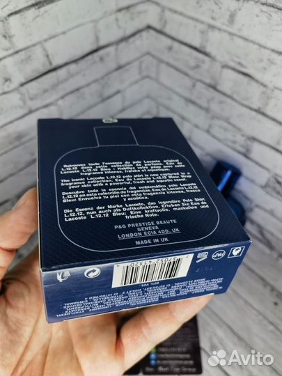Духи мужские 100ml Lacoste L.12.12 Blue