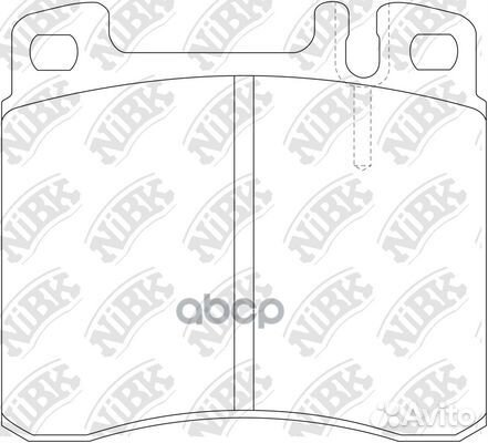 Колодки тормозные дисковые передние NiBK PN0285
