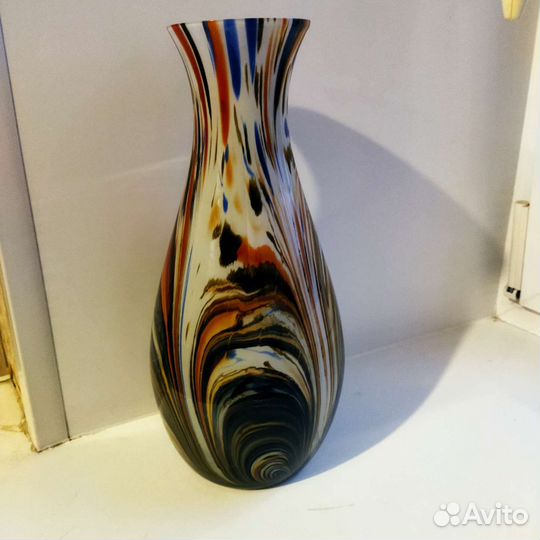 Ваза цветное стекло СССР