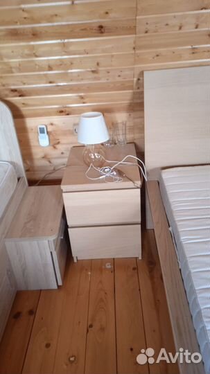 Кровать, тумбы, шкаф, стол компьютерный, комод