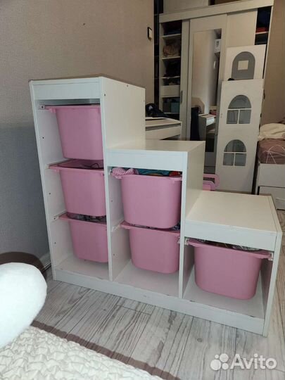 Стеллаж idea детский белый