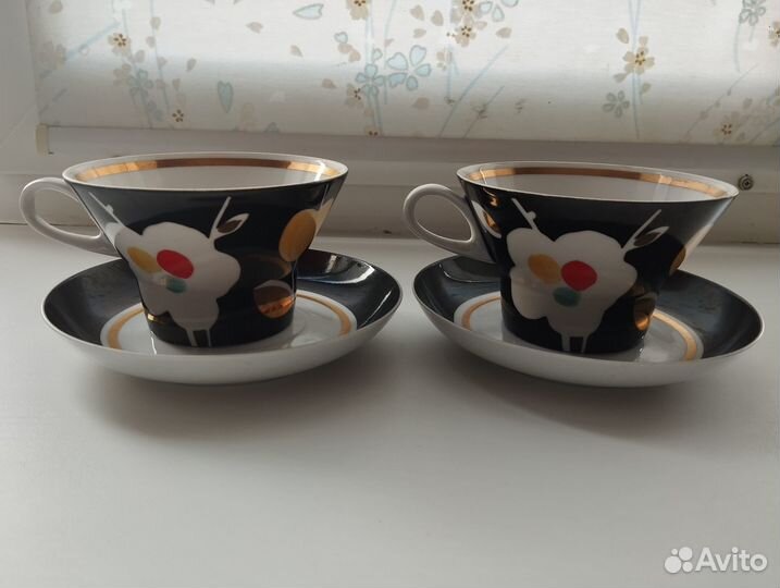 Чайные пары Дулево СССР 2шт
