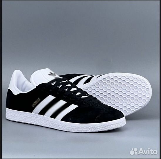 Кроссовки Adidas Gazelle Black White