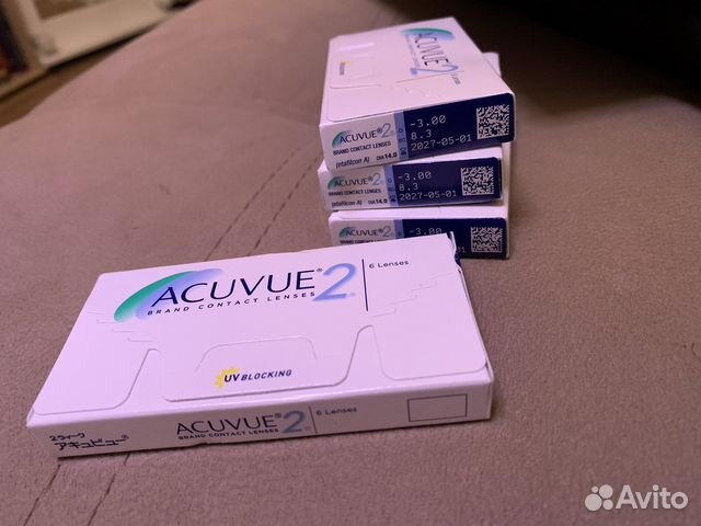 Контактные линзы acuvue 2 недели (1.75 — -3.00)